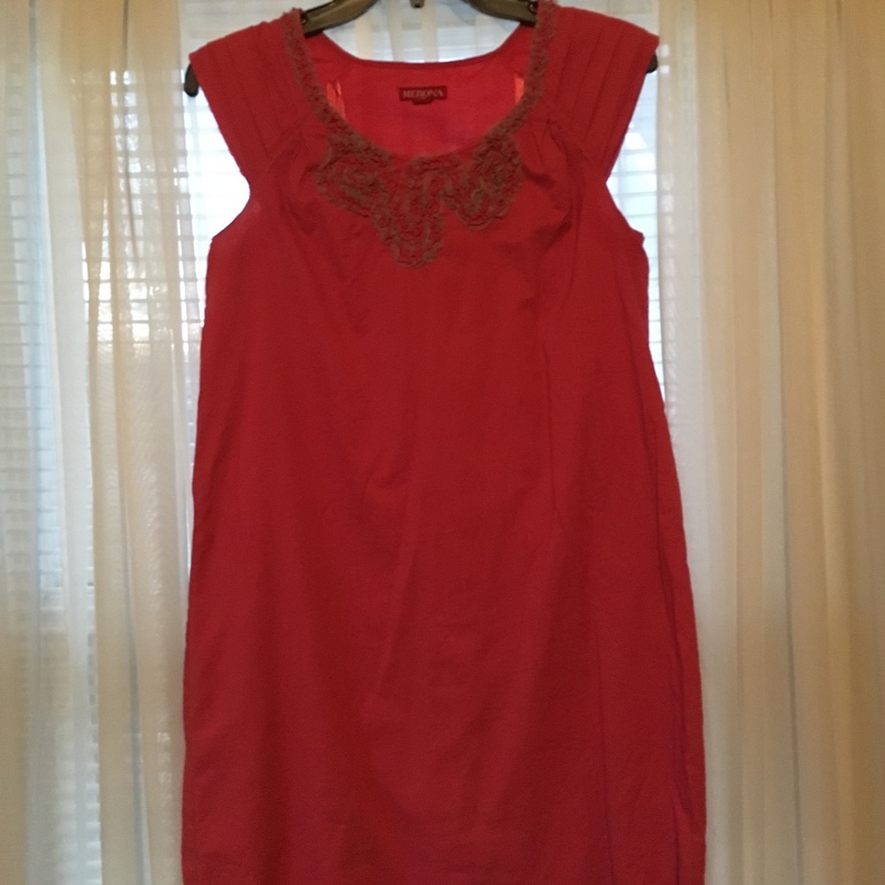 Merona pink cap sleeve dress Size 4